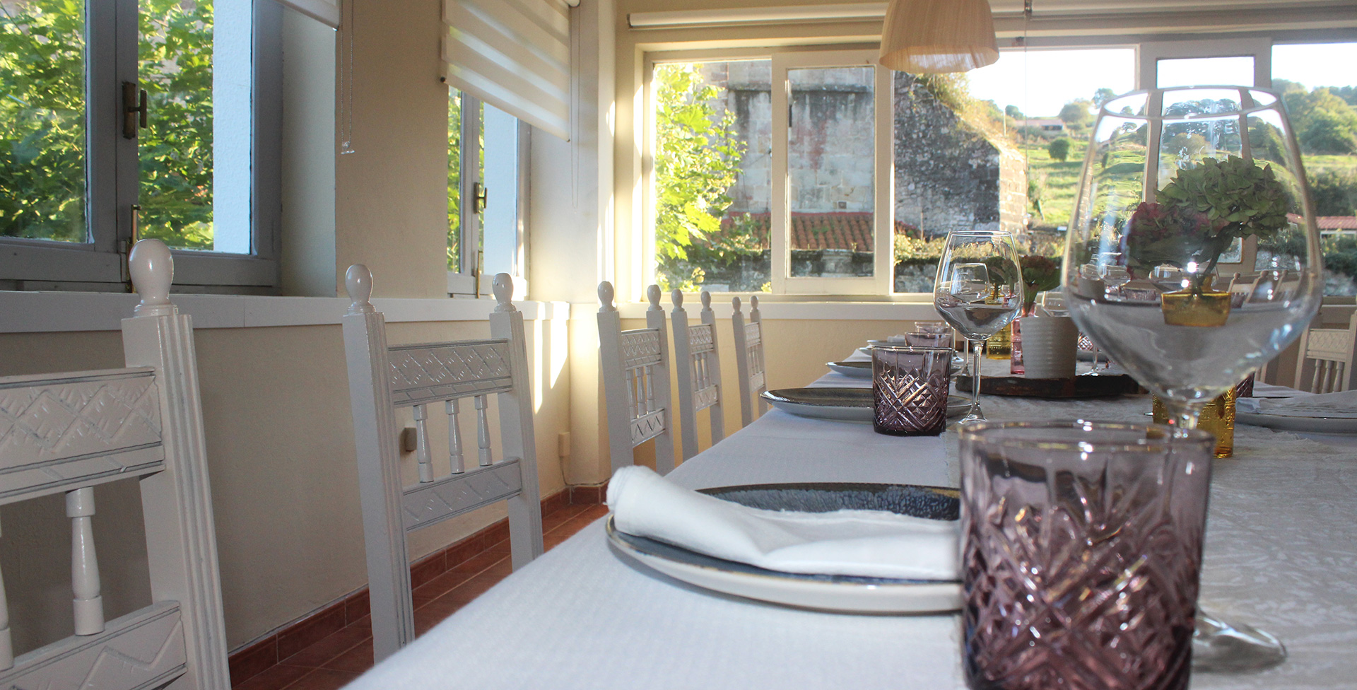 Salón privado para grupos en restaurante La Pradera Cantabria